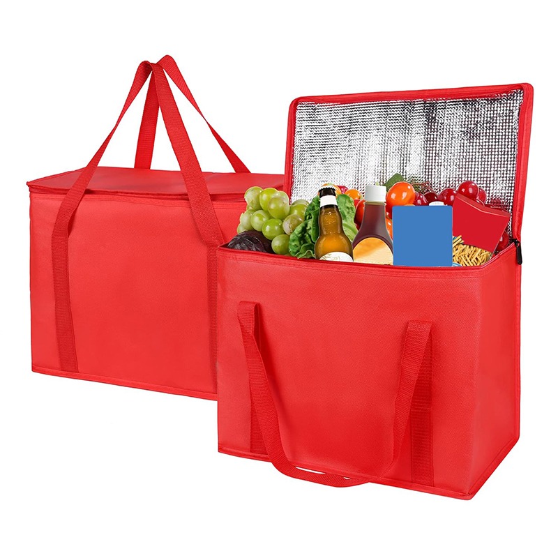 Food Snacks Delivery - 1-3PCS Foldable Insulated Grocery Bag Large