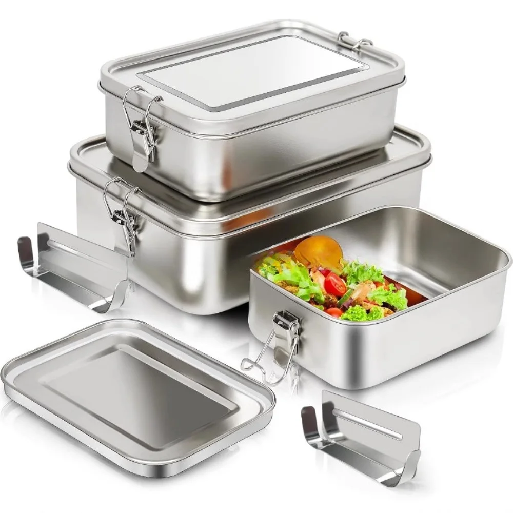 Food Snacks For School - Stainless Steel Bento Box Metal Lunch