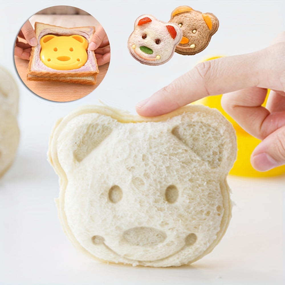 Food Snacks Easy To Make - 1Pc Lovely Cartoon Bear Shaped Sandwich
