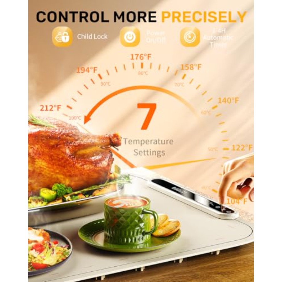 Warming Mat for Food, VEPOKA F - Food & Snacks Pdf บทวิจารณ์และราคา
