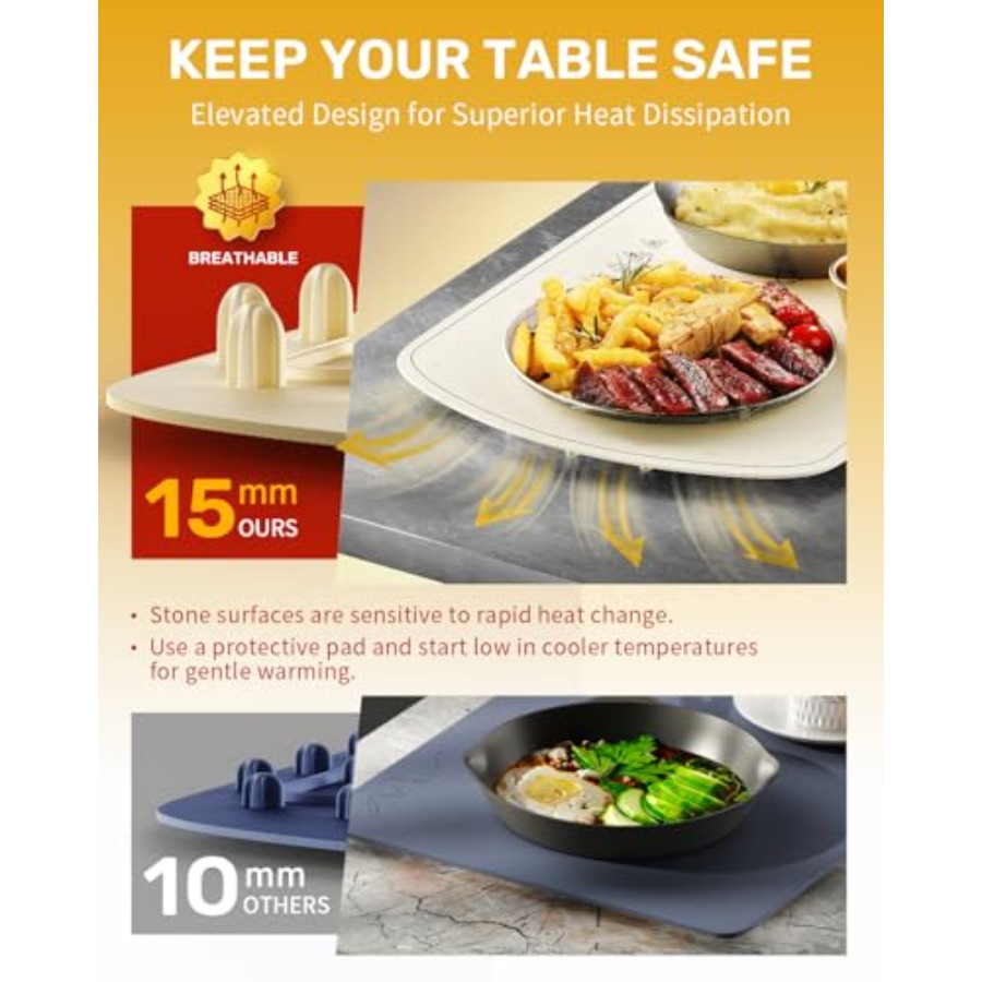 Warming Mat for Food, VEPOKA F - Food & Snacks Pdf บทวิจารณ์และราคา