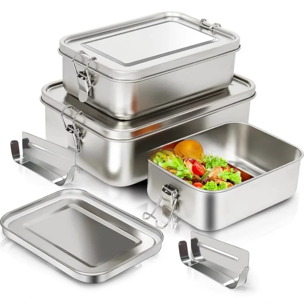 Stainless Steel Bento Box Meta - Food Snacks For School บทวิจารณ์และราคา
