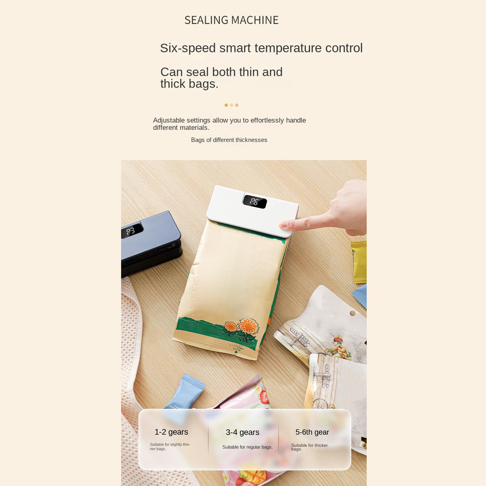 Mini Bag Resealer LED Display  - Food Prep Snacks บทวิจารณ์และราคา