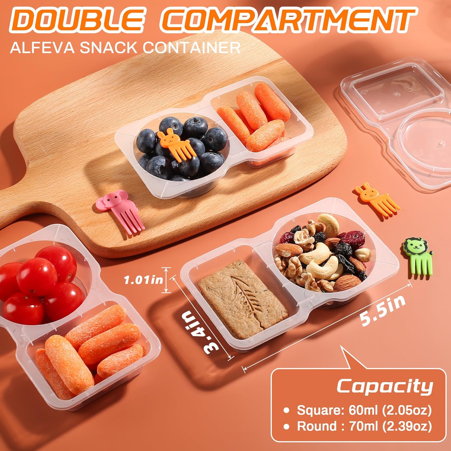 20-Pack Reusable Snack Contain - Food Prep Snacks บทวิจารณ์และราคา