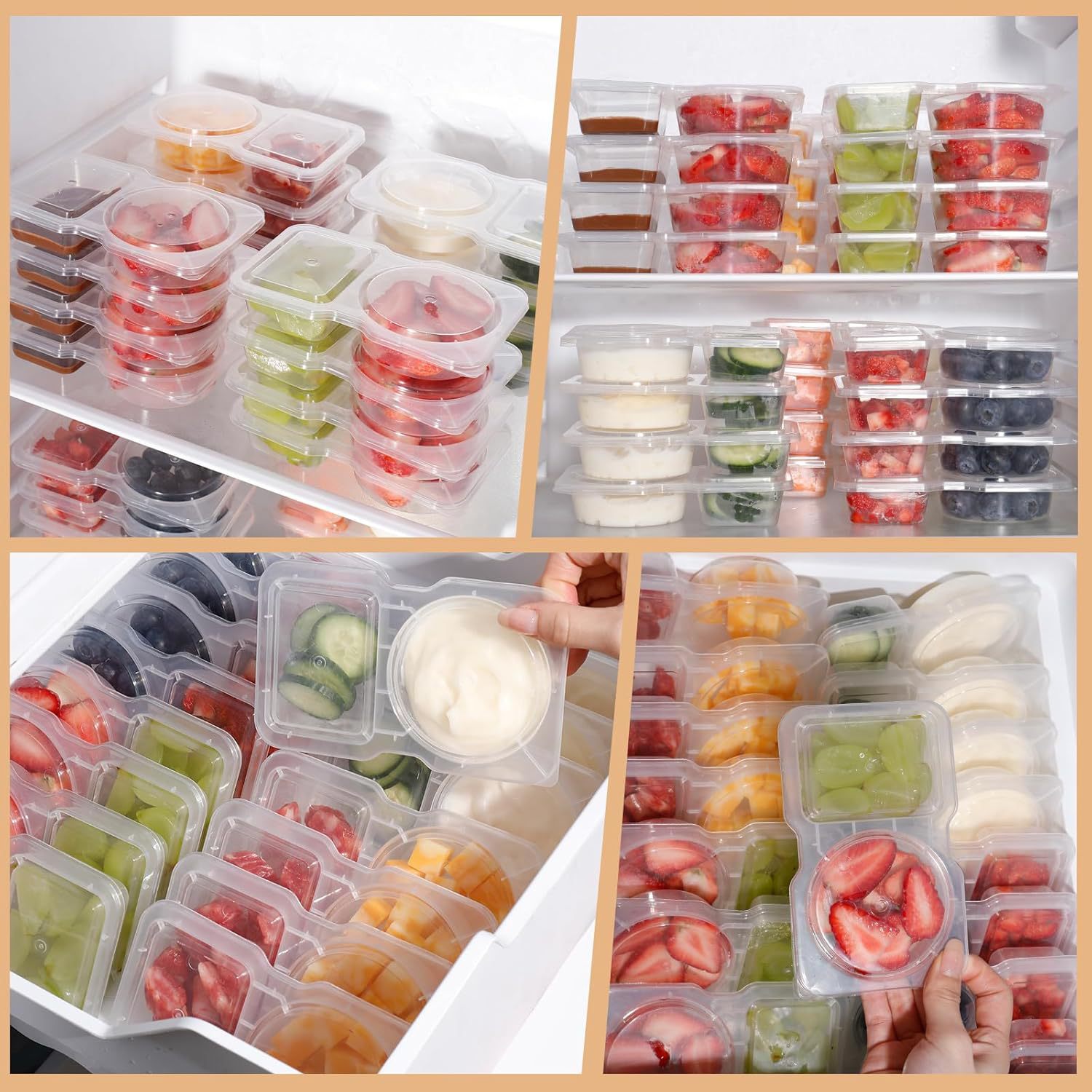 20-Pack Reusable Snack Contain - Food Prep Snacks บทวิจารณ์และราคา
