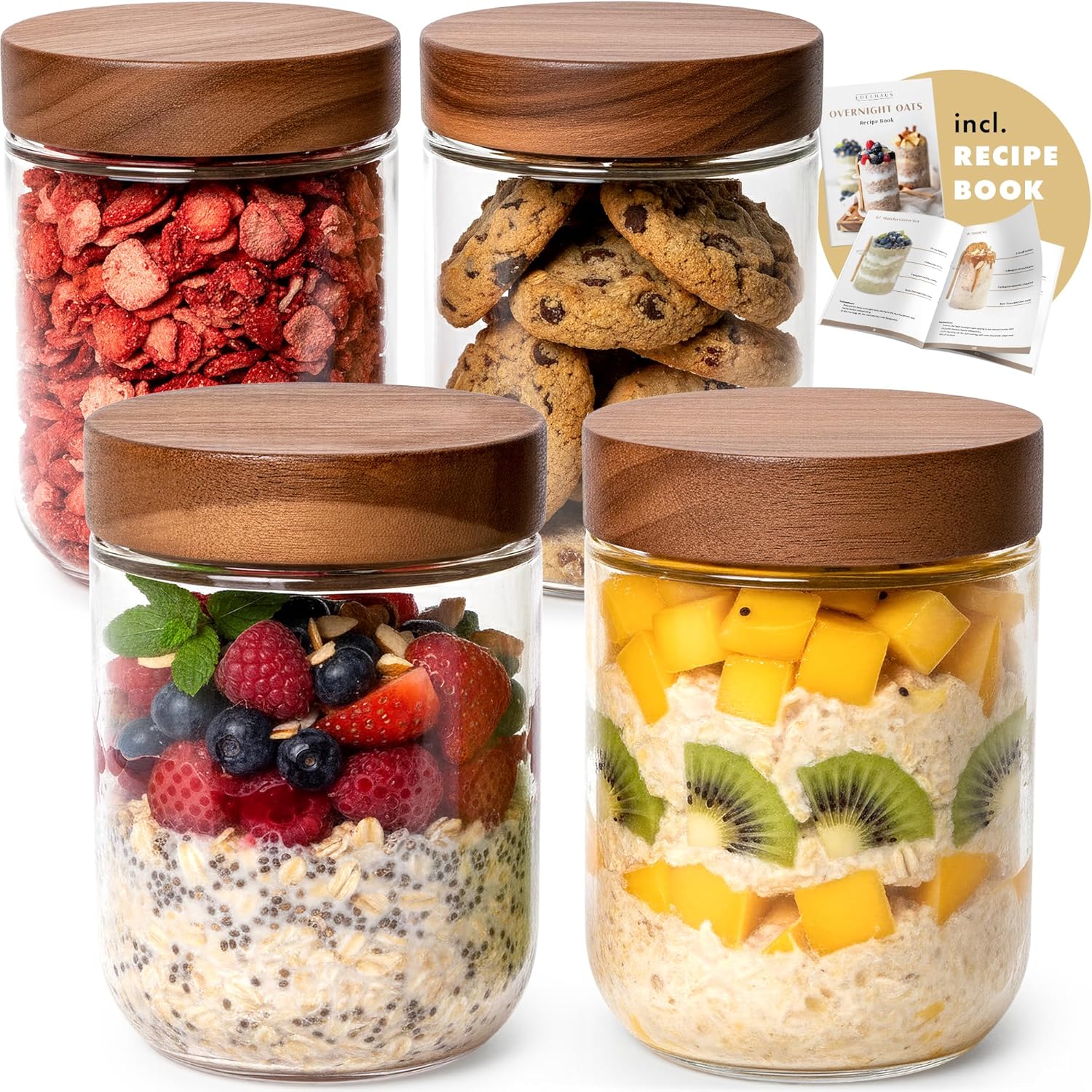 Overnight Oats Containers with - Foods X บทวิจารณ์และราคา
