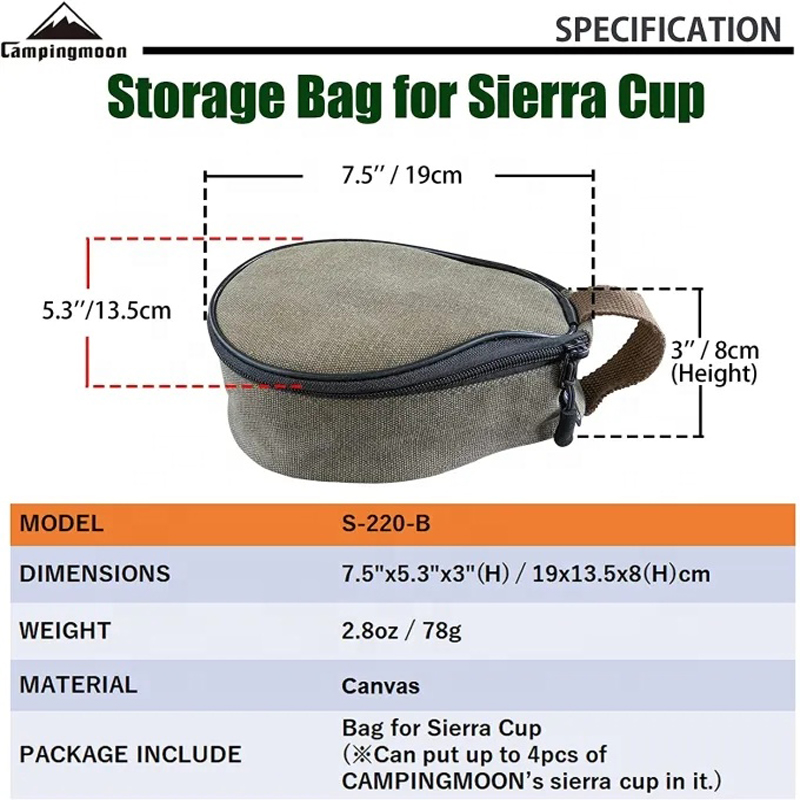 CAMPINGMOON S220-B Canvas Mini - Food Snacks Delivery บทวิจารณ์และราคา