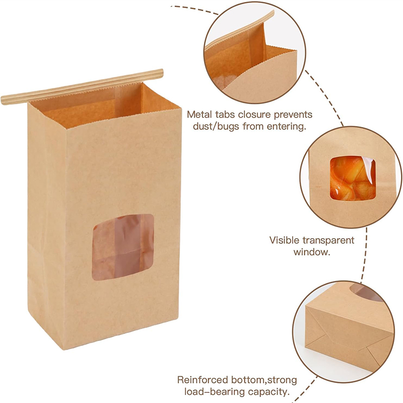 10Pcs Bakery Bags, Window Seal - Food Snacks For School บทวิจารณ์และราคา