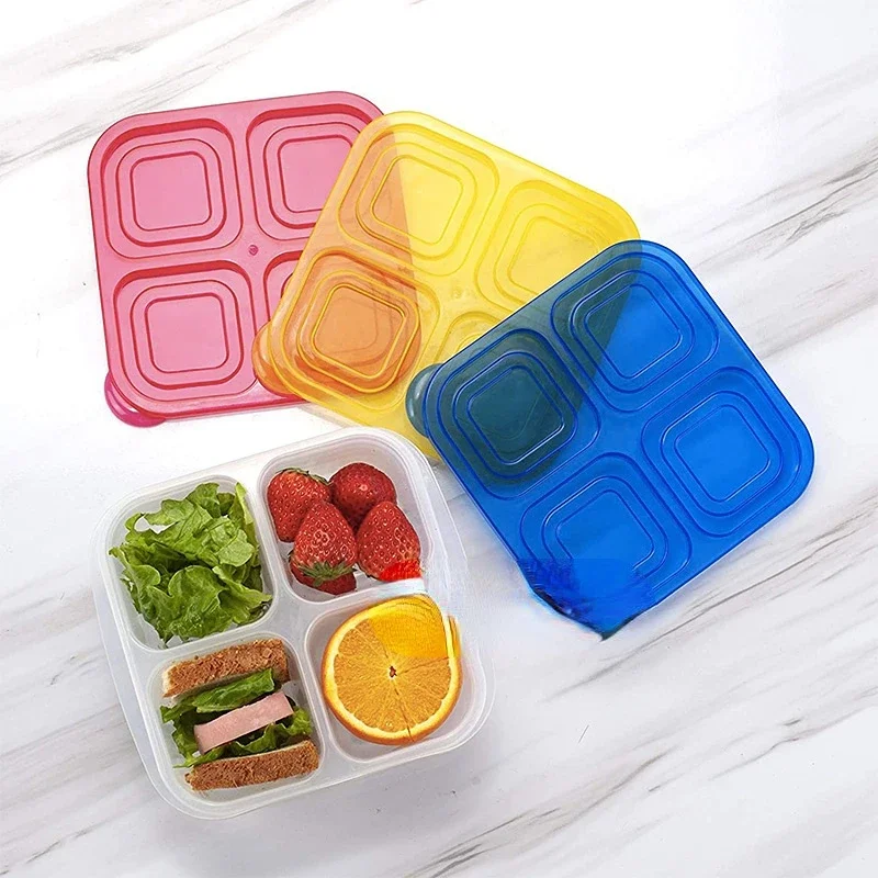 Plastic Bento Snack Box Reusab - Food Prep Snacks บทวิจารณ์และราคา