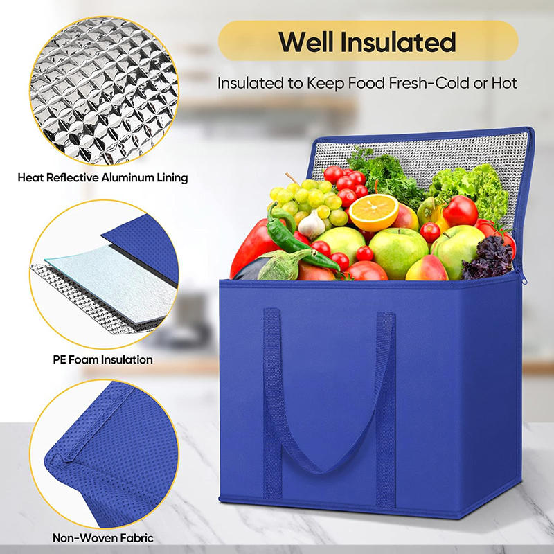 1-3PCS Foldable Insulated Groc - Food Snacks Delivery บทวิจารณ์และราคา