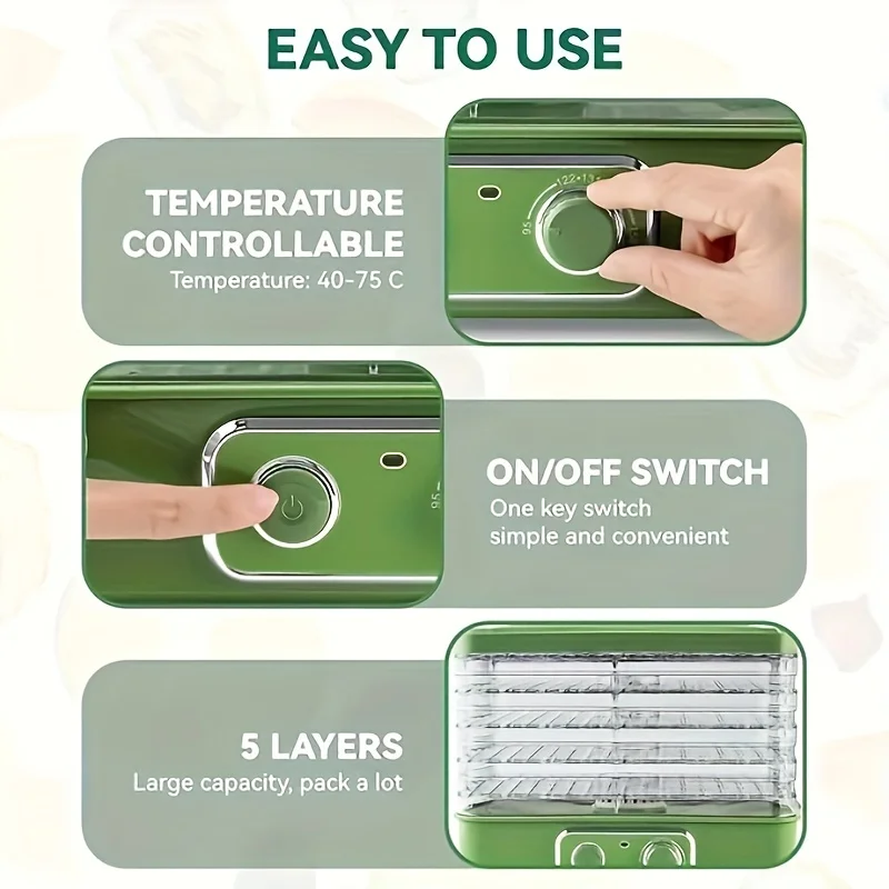 KEEHOME Food Dehydrator for Je - Food Snacks That Are Green บทวิจารณ์และราคา