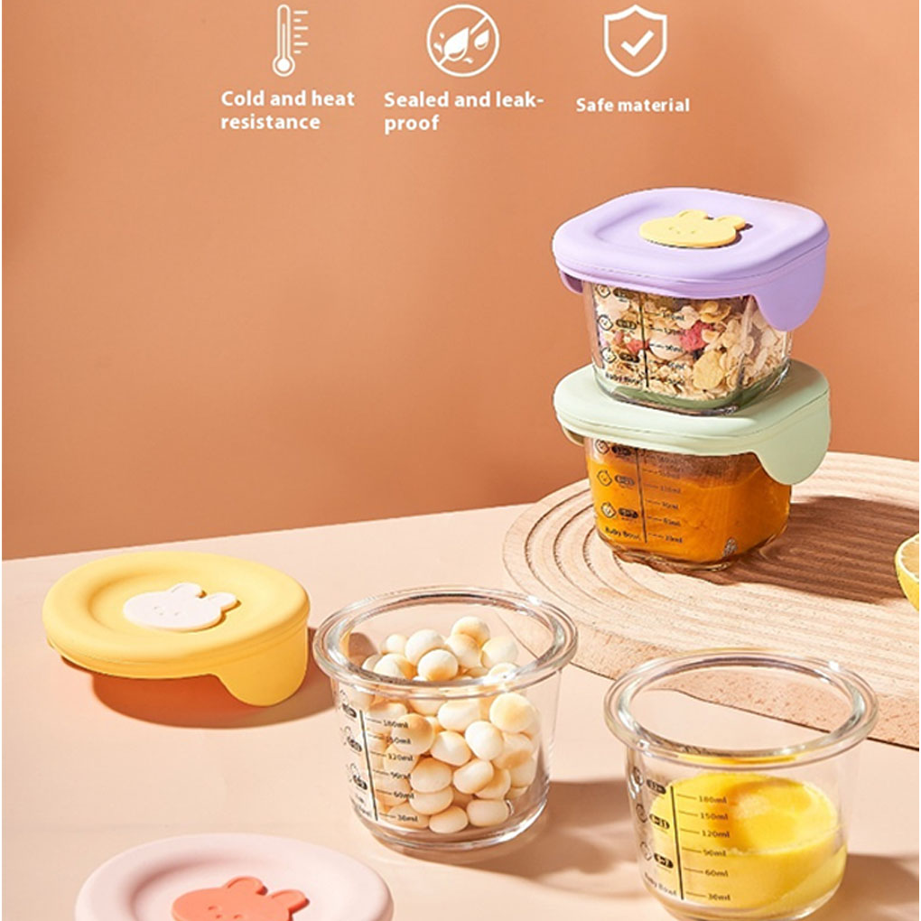 4 PCS Mini Glass Bowl with Sil - Food Prep Snacks บทวิจารณ์และราคา