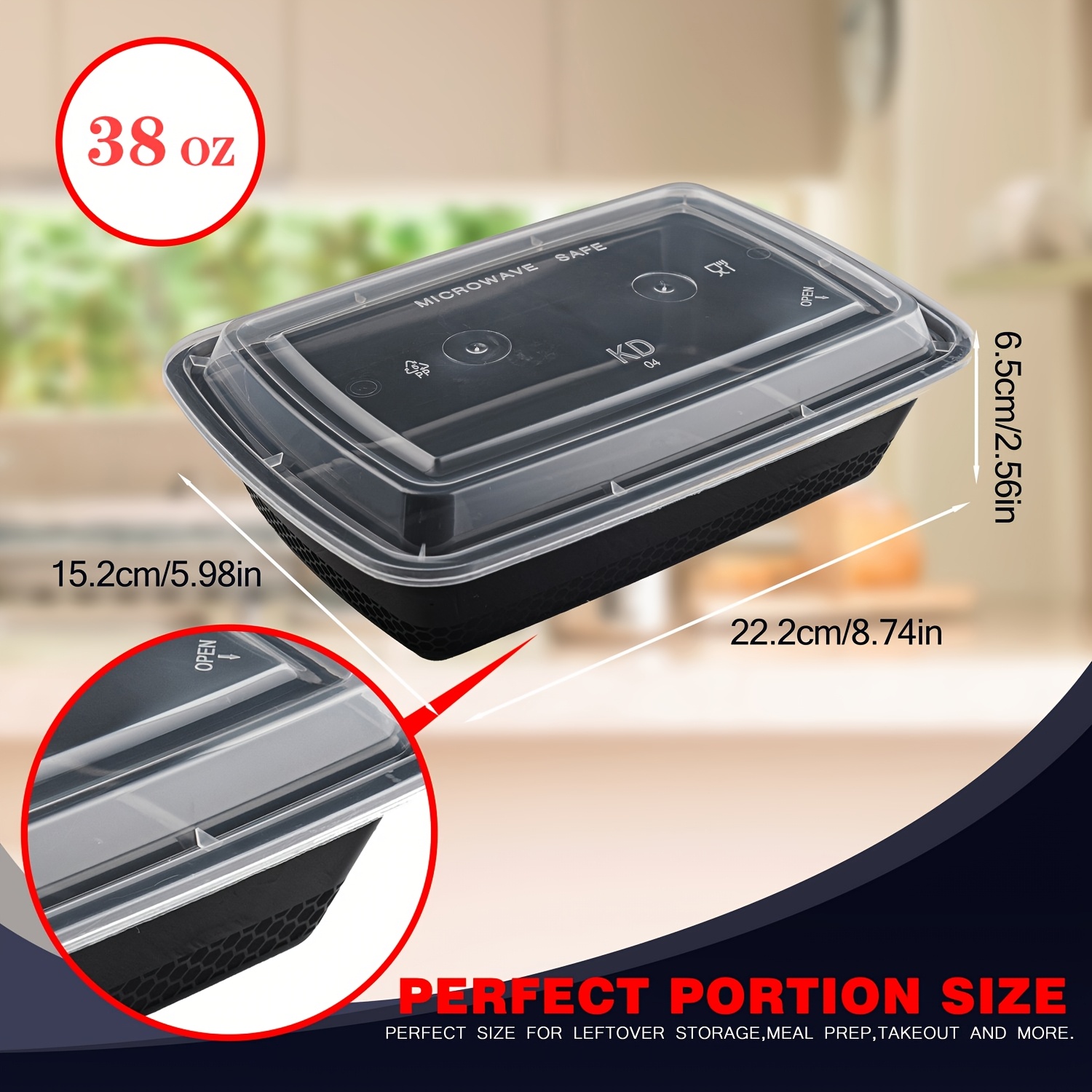 usBlack 100pcs (50 Containers  - Food & Snacks Pdf บทวิจารณ์และราคา