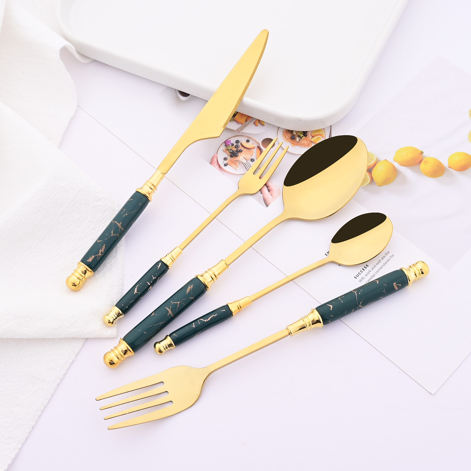 12Pcs Creative Dessert Spoon F - Food Snacks That Are Green บทวิจารณ์และราคา