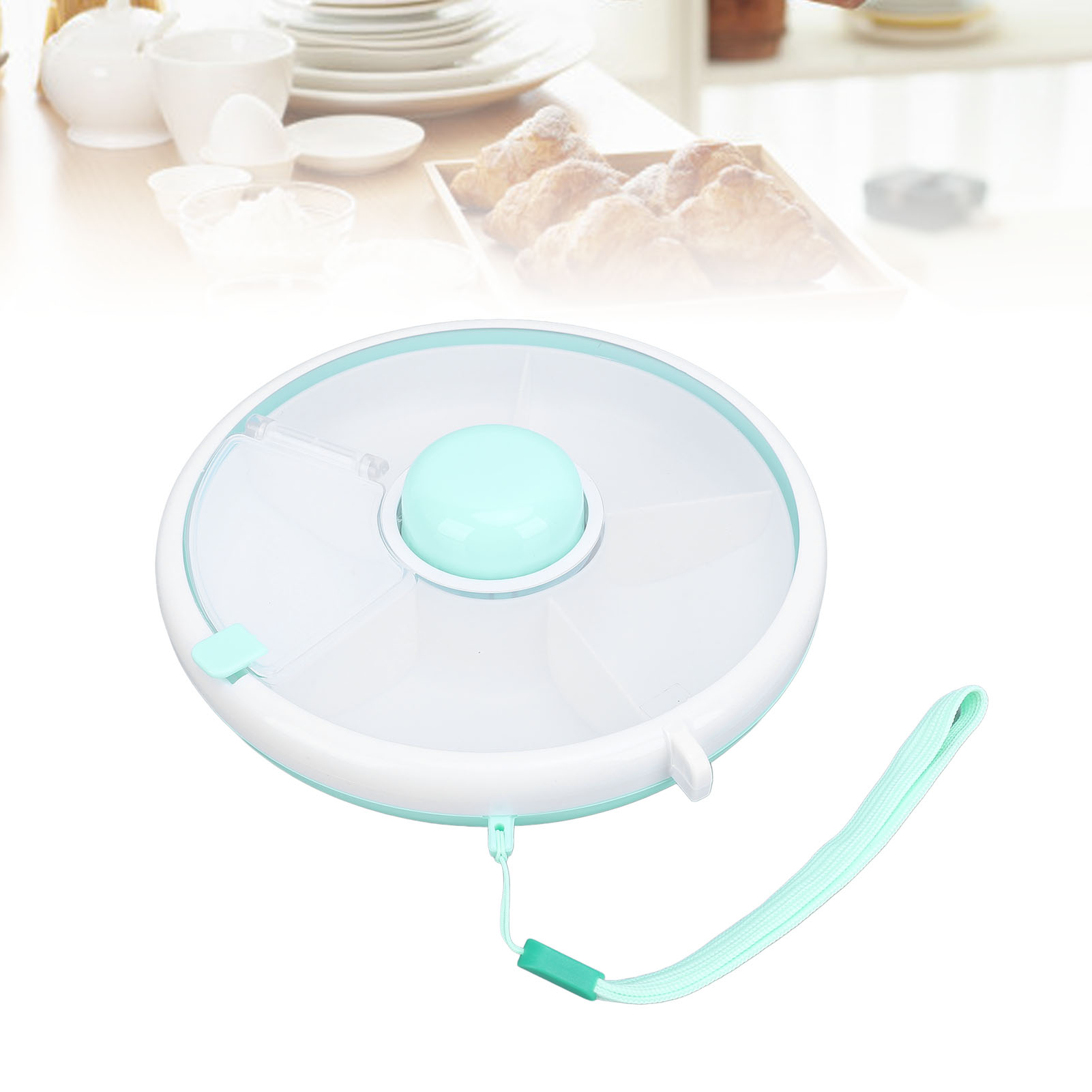 ZK30 360° Rotating Snack Conta - Food Snacks That Are Green บทวิจารณ์และราคา