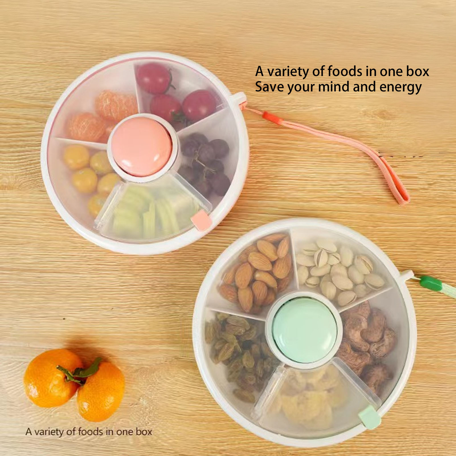 ZK30 360° Rotating Snack Conta - Food Snacks That Are Green บทวิจารณ์และราคา