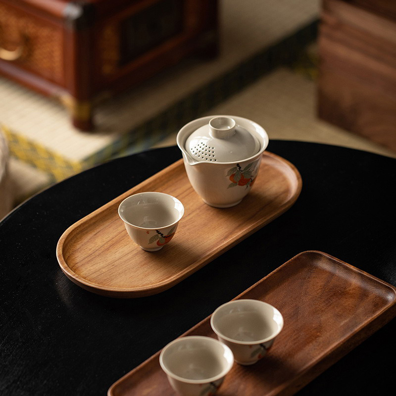 Tableware Solid Wood Food Tray - Food Snacks In Japan บทวิจารณ์และราคา