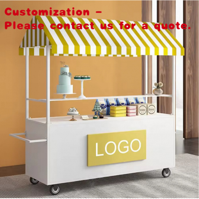 custom.Move Market Stall Cart  - Food Snacks To Sell บทวิจารณ์และราคา