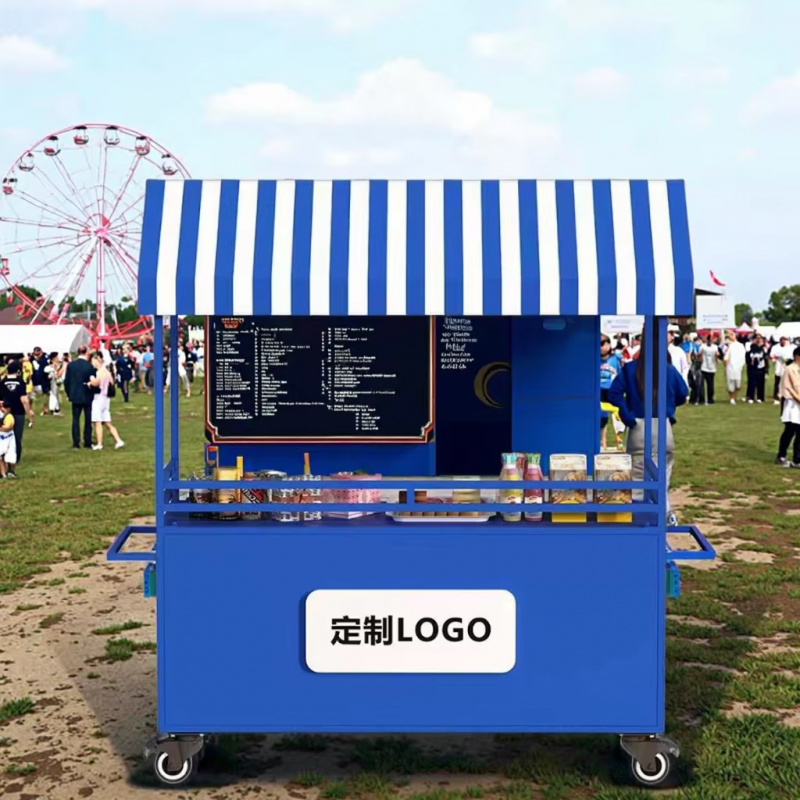 custom.Move Market Stall Cart  - Food Snacks To Sell บทวิจารณ์และราคา