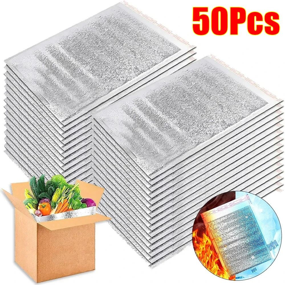 Aluminum Foil Cooler Bag Insul - Food Snacks Delivery บทวิจารณ์และราคา
