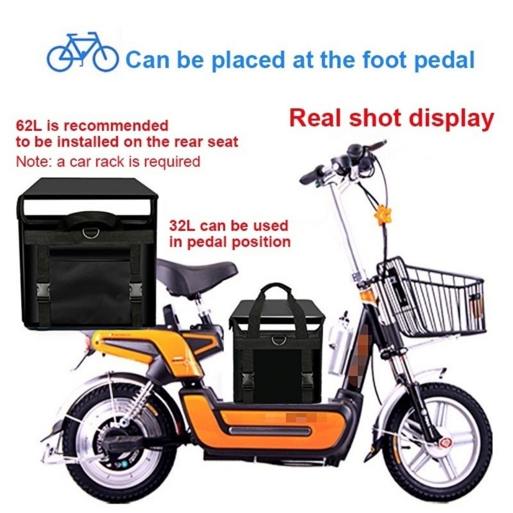 Waterproof Food Delivery Bag 3 - Food Snacks Delivery บทวิจารณ์และราคา