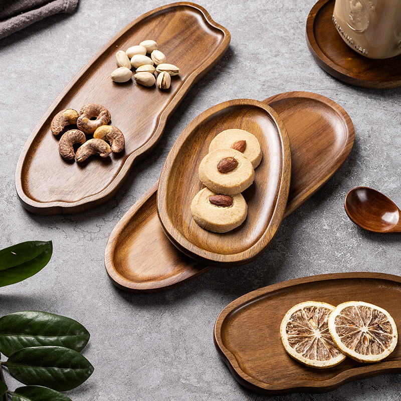Tableware Solid Wood Food Tray - Food Snacks In Japan บทวิจารณ์และราคา
