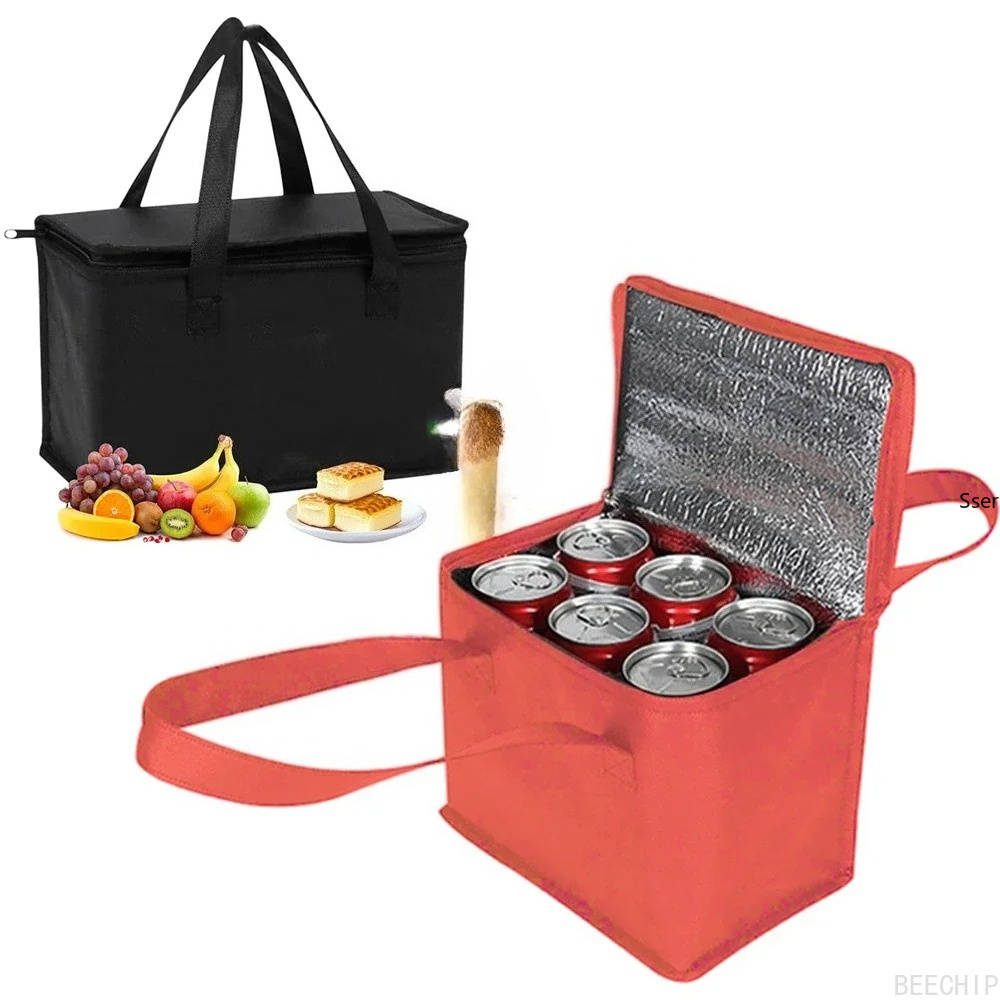 Portable Lunch Cooler Bag Fold - Food Snacks Delivery บทวิจารณ์และราคา