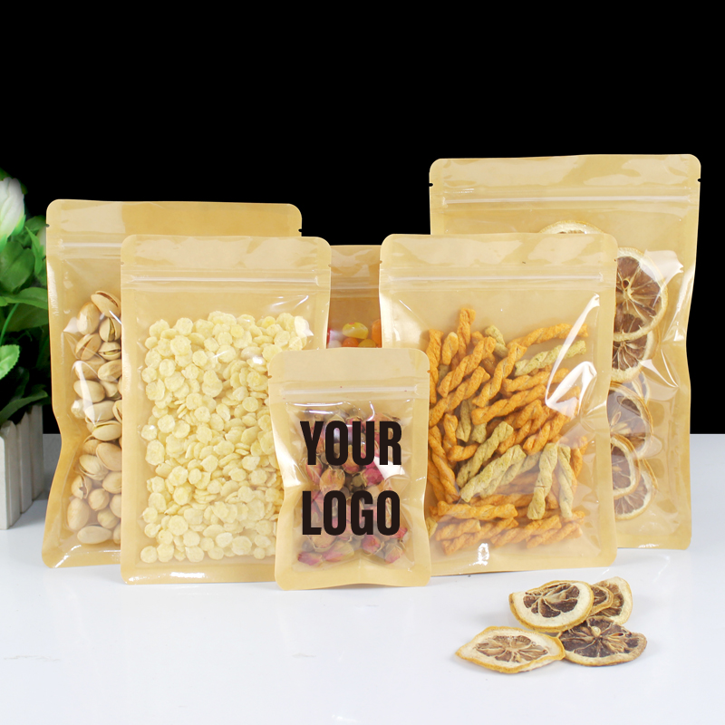 100pcs Eco-friendly Kraft Pape - Food Snacks For School บทวิจารณ์และราคา