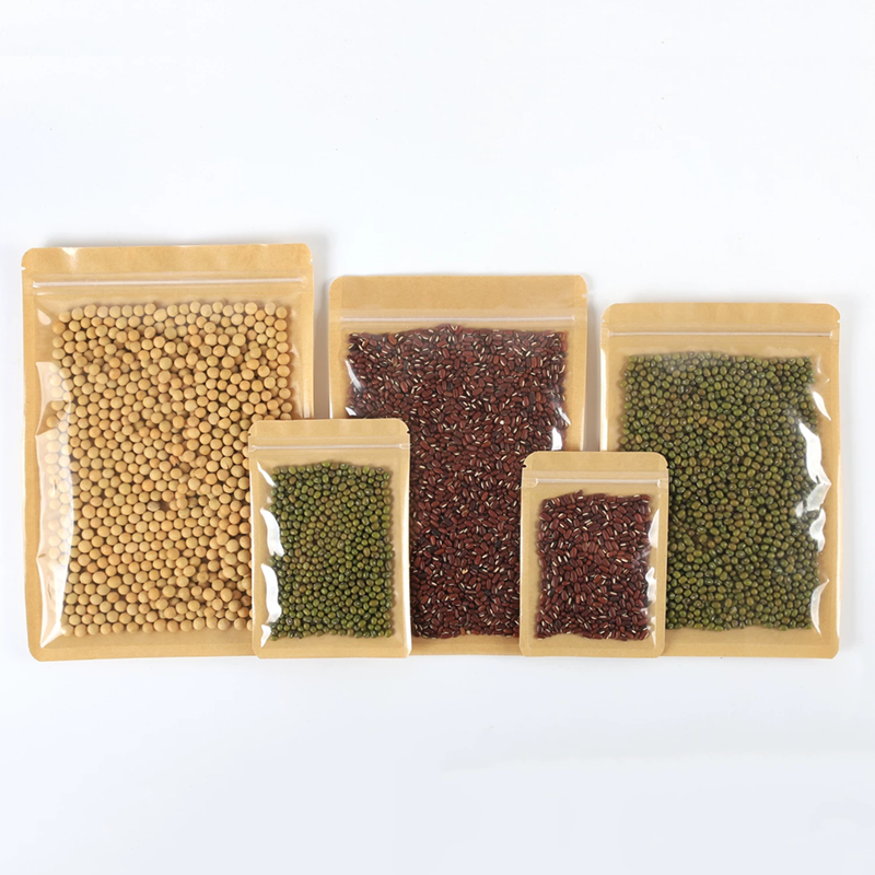 100pcs Eco-friendly Kraft Pape - Food Snacks For School บทวิจารณ์และราคา