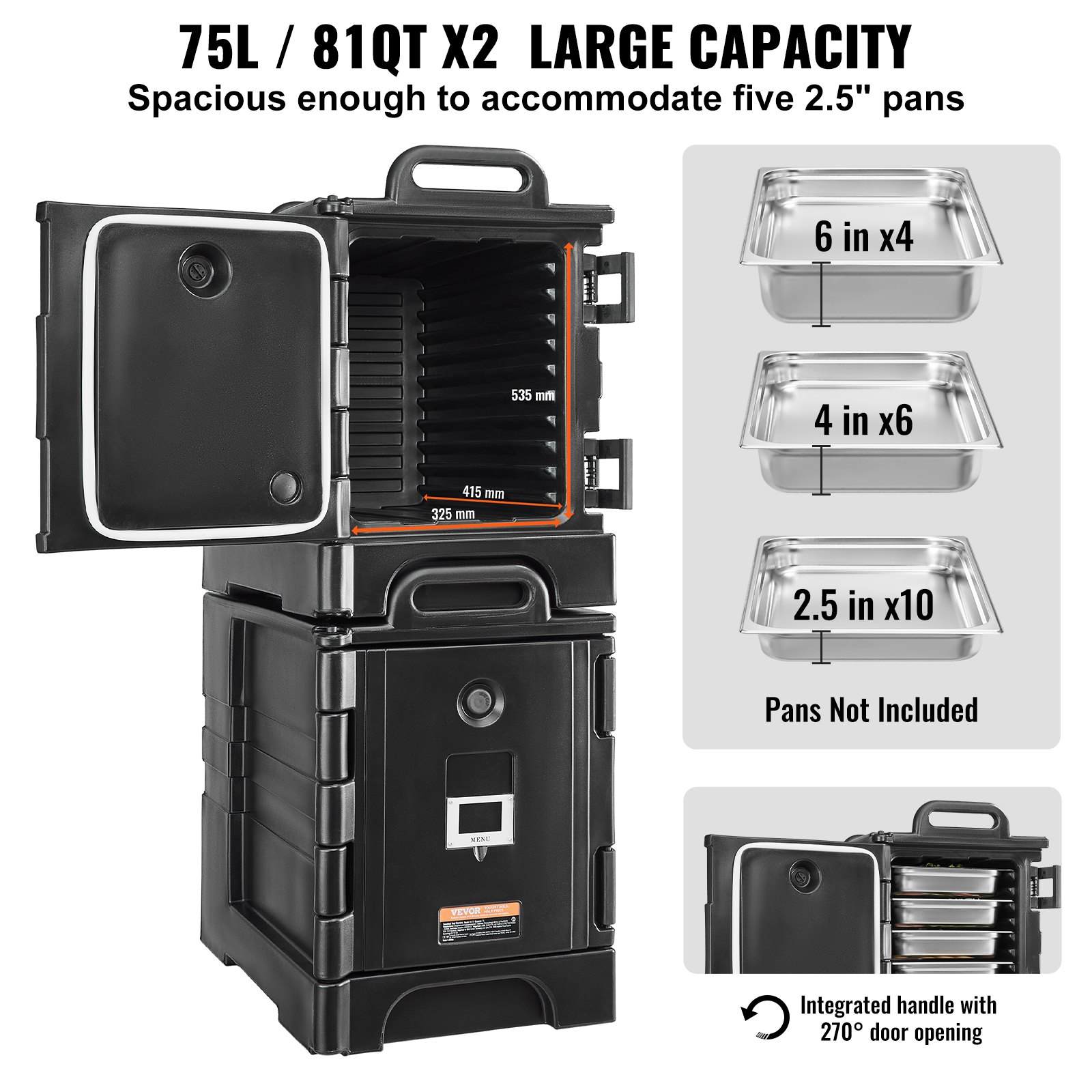 Insulated Food Pan Carrier, 81 - Foods X บทวิจารณ์และราคา