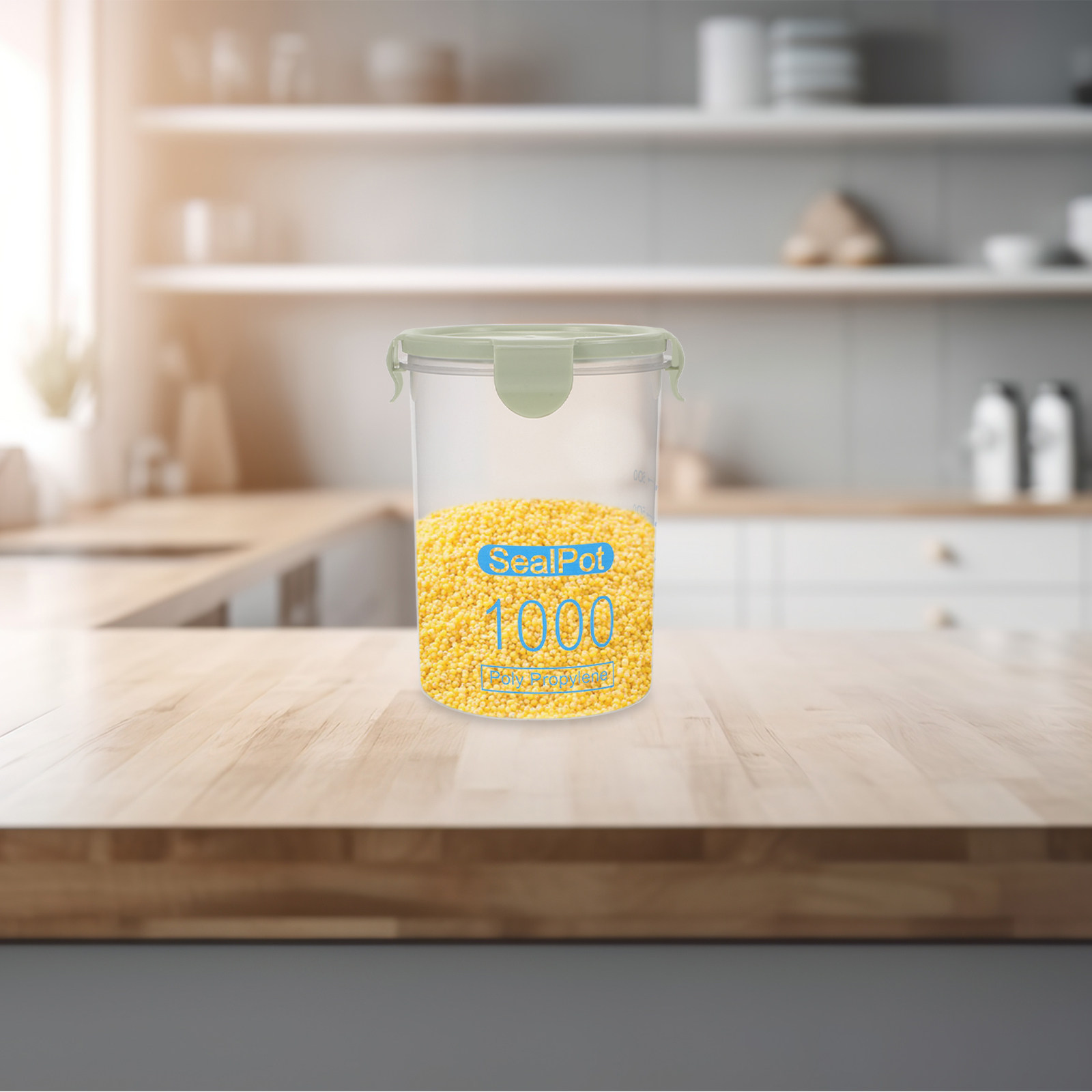 Cereal Dry Food Storage Contai - Food Snacks That Are Green บทวิจารณ์และราคา
