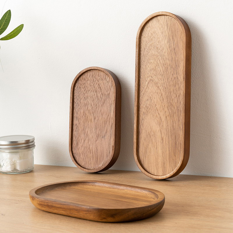 Tableware Solid Wood Food Tray - Food Snacks In Japan บทวิจารณ์และราคา