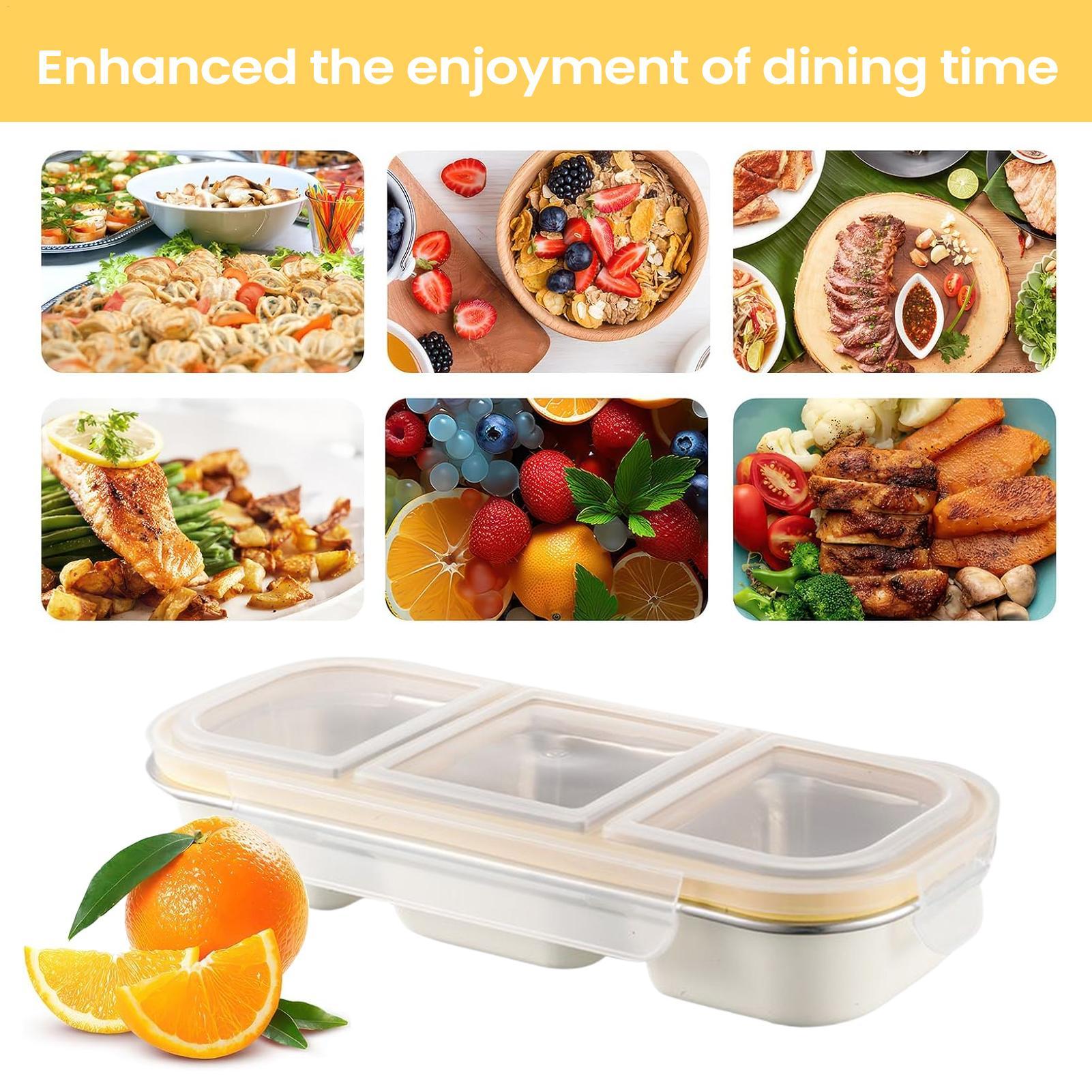 Stainless Steel Snack Box Spil - Food Prep Snacks บทวิจารณ์และราคา