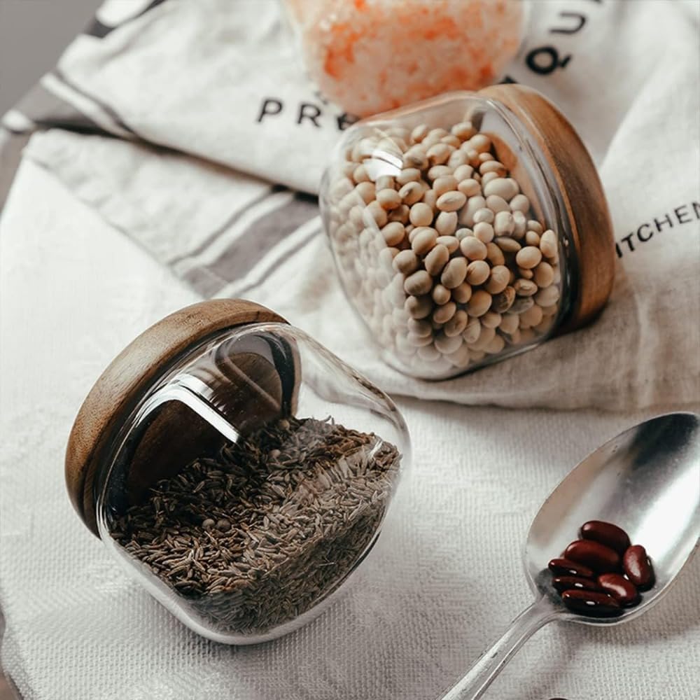 Glass Food  Containers with Wo - Foods X บทวิจารณ์และราคา
