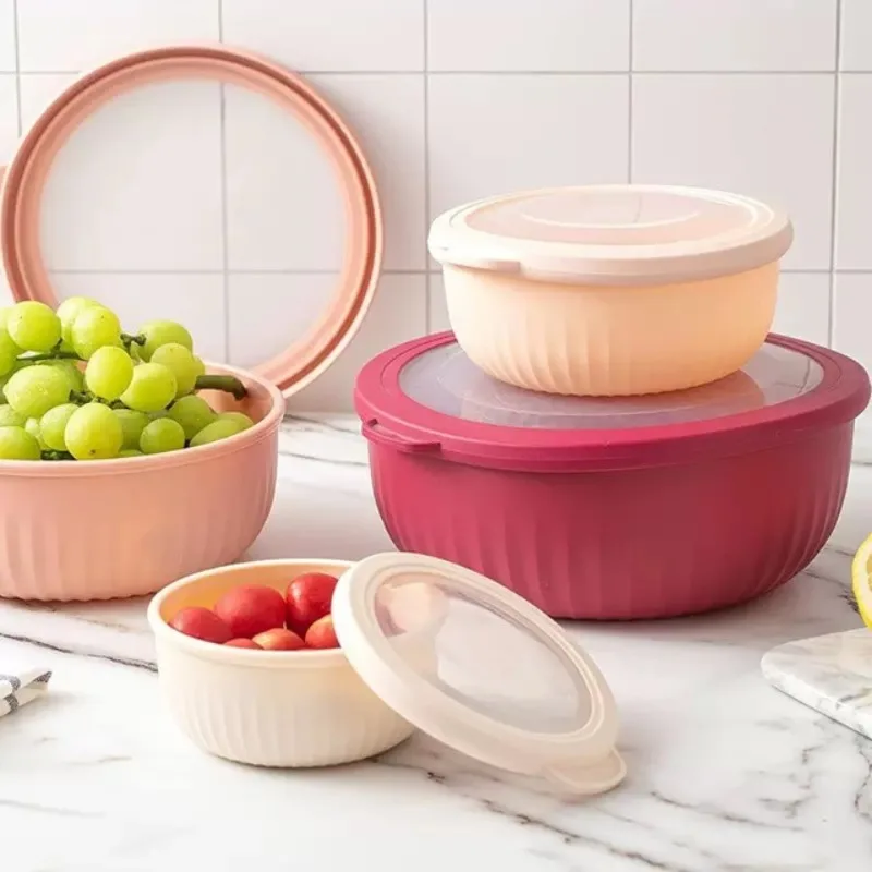 4pcs Wide Mixing Bowls Nesting - Food Prep Snacks บทวิจารณ์และราคา