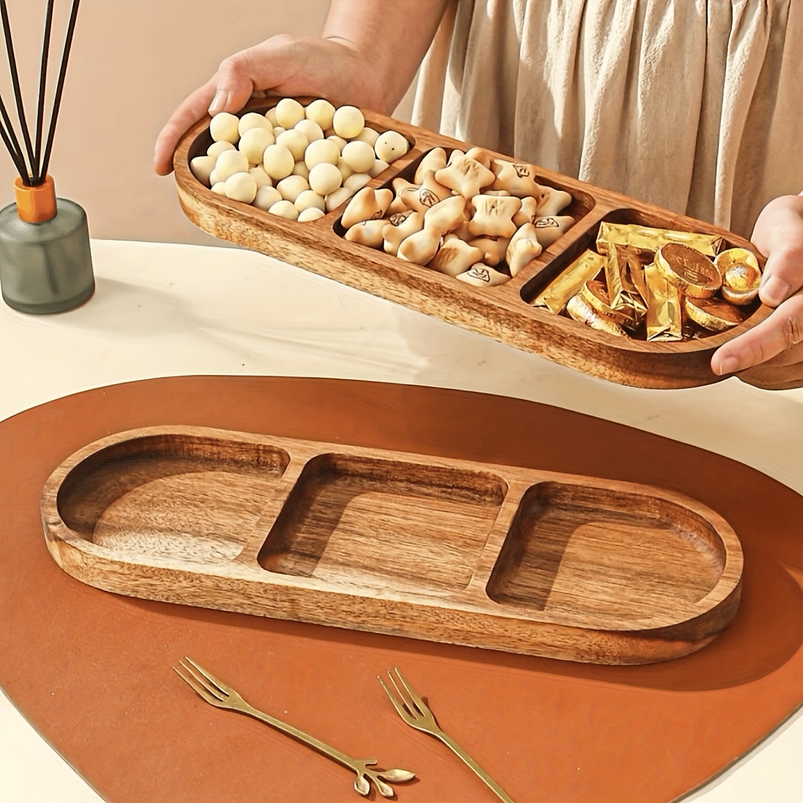 Acacia Wood Multipurpose Food  - Food Snacks In Japan บทวิจารณ์และราคา