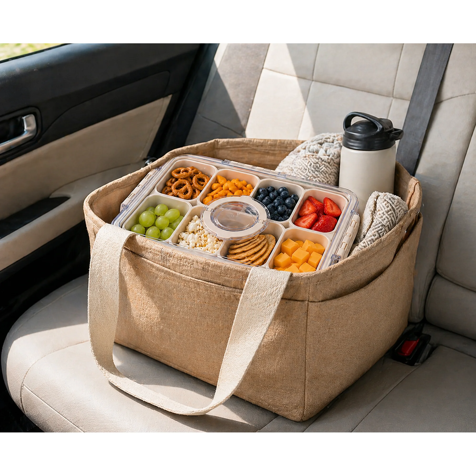 8-Compartment Snack Box Food S - Food Prep Snacks บทวิจารณ์และราคา