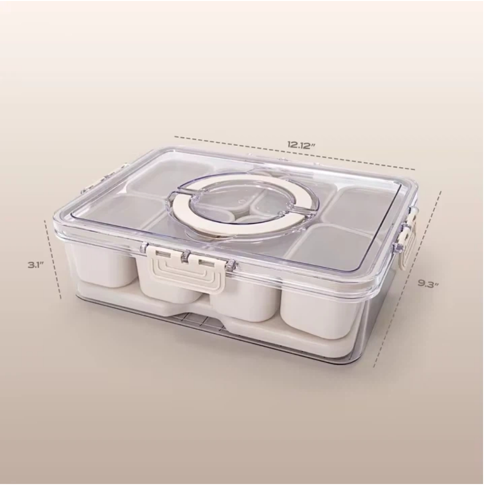 8-Compartment Snack Box Food S - Food Prep Snacks บทวิจารณ์และราคา