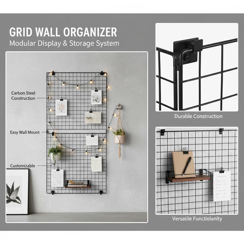 3 Packs Grid Wall Panels, 2 x  - Foods X บทวิจารณ์และราคา