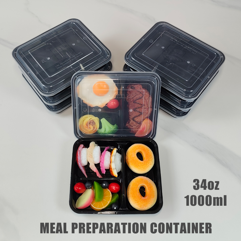 3-Compartment 34 Oz/1000 Ml, 1 - Food Prep Snacks บทวิจารณ์และราคา