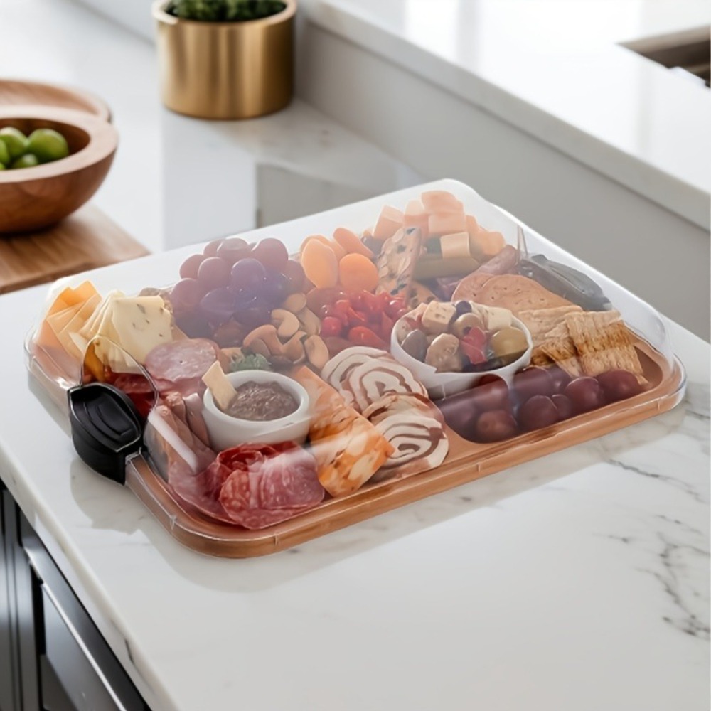 Wooden Partitioned Snack Tray  - Food Snacks In Japan บทวิจารณ์และราคา
