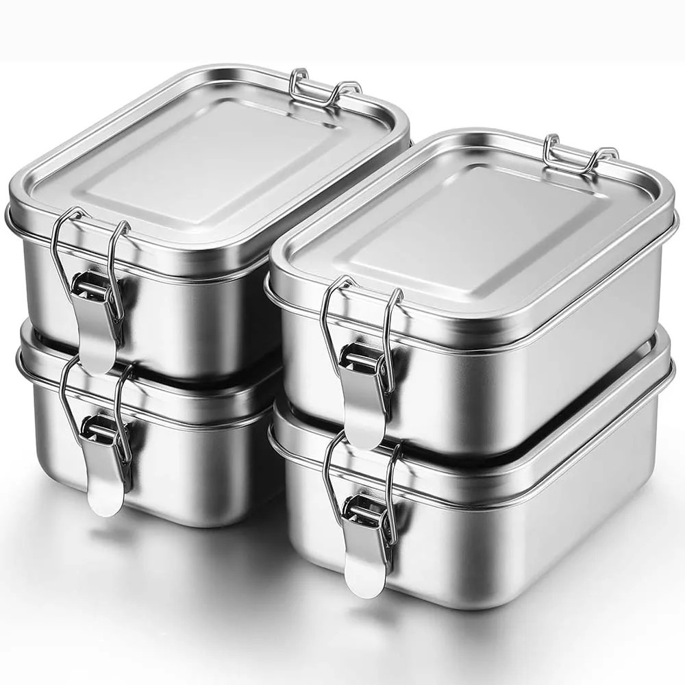 Stainless Steel Bento Box Meta - Food Snacks For School บทวิจารณ์และราคา