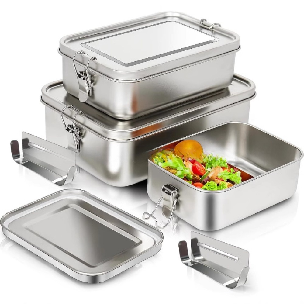 Stainless Steel Bento Box Meta - Food Snacks For School บทวิจารณ์และราคา